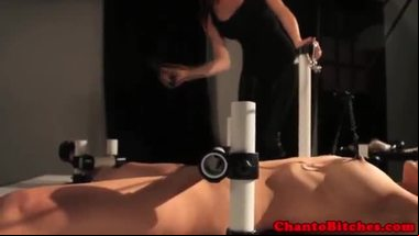 Petite bdsm bondage sub gets flogged